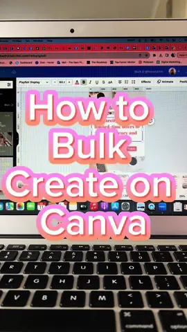 How to bulk create with Canva✨ I hope this canva hack helps you to bulk create your next pins for Pinterest or content🩷💸🩷 #canva #canvabulkcreate #canvatipsandtricks #canvatips 