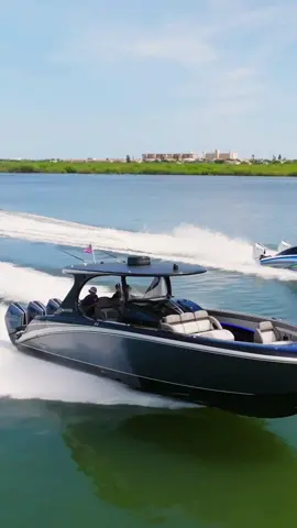 @Mystic Powerboats showing their center console & catamaran line up#boatlife #boats #fishtok 