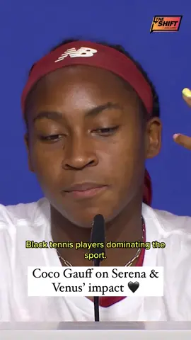 Coco Gauff paying homage to Serena and Venus Williams #usopentennis #wta #theshiftsports 