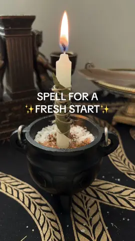A simple spell for when you need a fresh start ☺️☁️ #witchtok #witchcraft #witchesoftiktok #candlespells #candlemagic #candlemagick #easyspell #newbeginnngs #witchestiktok #witchcraft101 #witchtips #spellwork 
