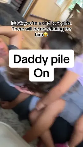 No one loves him more than his daughters ❤️ . He is their super man #dadlife #dadto4girls #girldads #girldadtiktok #fyp #hotdadsummer #pileon #dadlife #dadlifebelike #norelaxinginthishouse 
