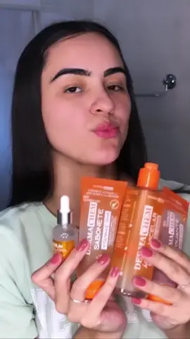 Kit Vitamina C + Sérum clareador Dermachem 🧡 #skincare #vitaminac #cosmetics #pelesaudavel #fy 