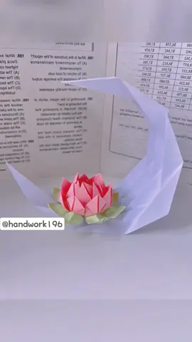 Paper craft: paper flower Lotus 🪷 #papercraft #handwork #DIY #origami #handmade #paperflower #paperfolding #lotus #fypage 