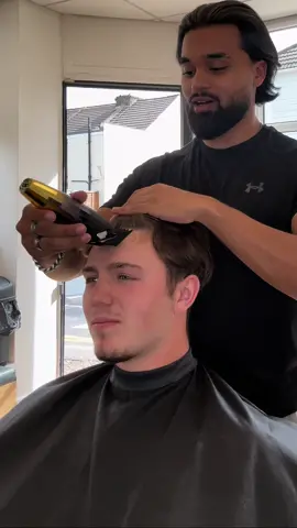 Transformation Tuesday 😮‍💨 My Guy Went For The Buzz 🤌🏾  #barber #barbershop #barberlife #barbershopconnect #haircut #fade #hair #barbers #hairstyle #wahl #menshair #beard #andis #fyp #skinfade 