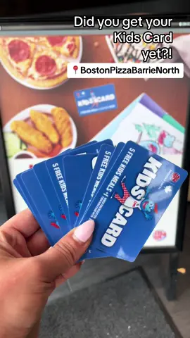 Here for a limited time! & vaid until June 2024 ✨ #bplocal #fyp #trending #viral #viralvideos #bostonpizza #bostonpizzacanada #bp #pizza #barrie #kids #kidsoftiktok #kidscard #save 