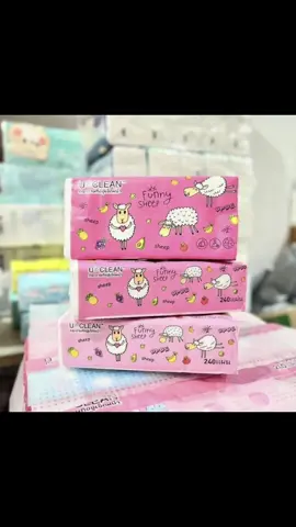 ทิชชู่ลายเเกะแบบยาว(1ห่อ240เเผ่น)หนา 3 ชั้น สินค้าพร้อมส่งในไทย
