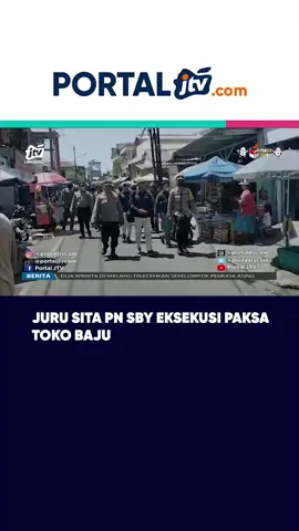 Juru Sita PN SBY Eksekusi Paksa Toko Baju