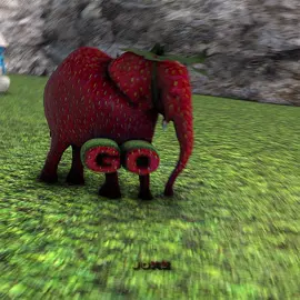 Is this an edit of that Strawberry Elephant? || #strawberryelephant #smurfcat #andonandonwellgo #cartoononandon #welivewelovewelie #meme
