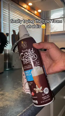 its so good ☺️☺️ #aldis #coldfoam #coldbrew #icedcoffee #coffee #aldifinds #alditiktok 