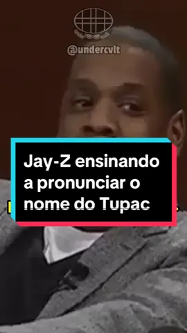 Jay-z ensinando a pronunciar o nome do Tupac certo 🤣 #fy #undercvlt #tupac #jayz 