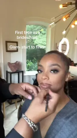 Jk makeup is beautiful, especially subtle glam. Bridesmaid glam from start to finish. #subtleglam #bridesmaid #bridesmaidmakeup #macbeauty #fentybeauty #weddingmakeup #blackgirlmakeuplooks #bridesmaid2023 #glam 