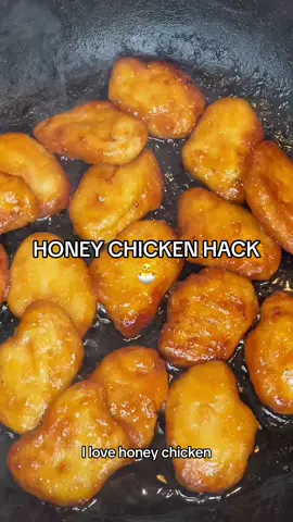 HONEY CHICKEN HACK 🍯 #honey #honeychicken #nuggets #CookingHacks #Recipe #EasyRecipe #lazymealprep 