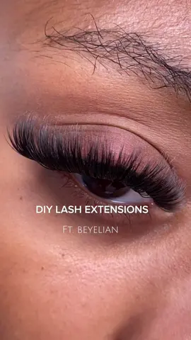 DIY Lash Extensions Cateye using @beyelianlashes Lash clusters 😍🔥 Use code: “bre15off” for 15% off your order! #beyelian 
