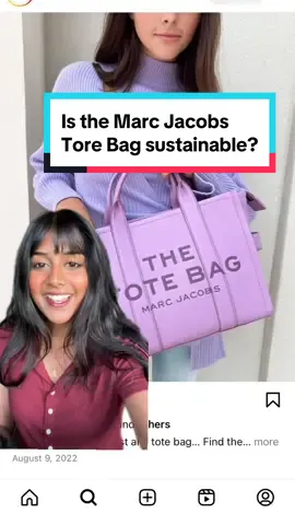#greenscreen is the Marc Jacobs tote bag #marcjacobstote sustainable? Come down this rabbit hole with me, where we dive into leather, canvas, cotton, and Louis Vuitton! Remember, expensive doesn’t always mean sustainable. Sustainable fashion goes far beyond an expensive price tag. 