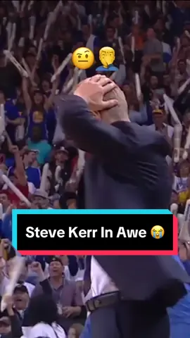 Even Steve Kerr is in awe of what @Stephen Curry can do 😭 #NBA #basketball #StephCurry #GoldenStateWarriors 