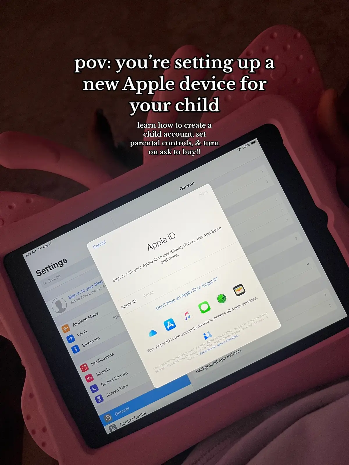 #appledevicestips • pov: you’re setting up an @apple device for your child! Follow these steps to avoid unauthorized purchases, $$ spent on games without your permission, your child having access to harmful content and so much more!!! These tips will allow you to AVOID the headache.  #apple #iphone15pro #iphone15promax #newapplerelease #apple2023 #appleparenthacks #parentalcontrols #applekids  How to set up apple child account How to set up Apple ID for kid child toddler How to set up new ipad How to set up screen time apple for kids How to set up new iphone Apple cash for kids Apple cash family set up Apple family sharing explained how to Keeping apple devices safe for kids