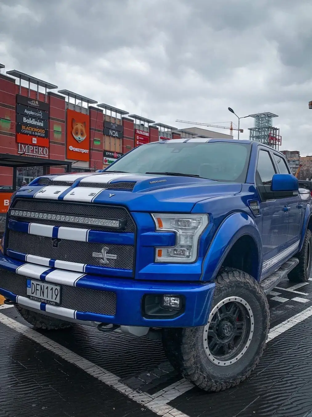 Glad to see Shelby F150s being used! When was the last time you washed your car/truck? 💧💧💧 @lviv._top_.cars #shelby #f150 #shelbyamerican #v8trucks #shelbyf150 #liftedtrucks 