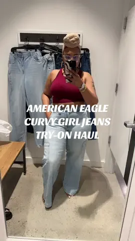 As a Curvy Girl, American Eagle jeans are my fav #blackgirltiktok #curvytiktok #curvyfashion #favjeans #americaneaglehaul #aejeans #curvyjeans #fashioninspo #clothinghaul #fypシ #explore 
