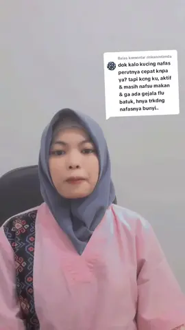 Membalas @riskanovianda tenang nafasbkucing yang cepat #kucing #dokterhewan #dokterhewanmadiun 