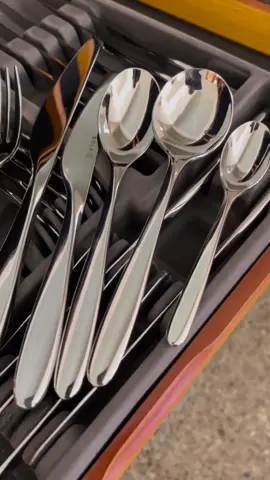 Posted @withregram • @tableaffairs_ug A seamless blend of refined luxury and handcrafted charm, there’s no doubt about it. This 42pc flatware cutlery set is enviably elegant.  Visit our showroom for this set and elevate your dining this weekend ❤️. #finedining #tableaffairs #cutlery 