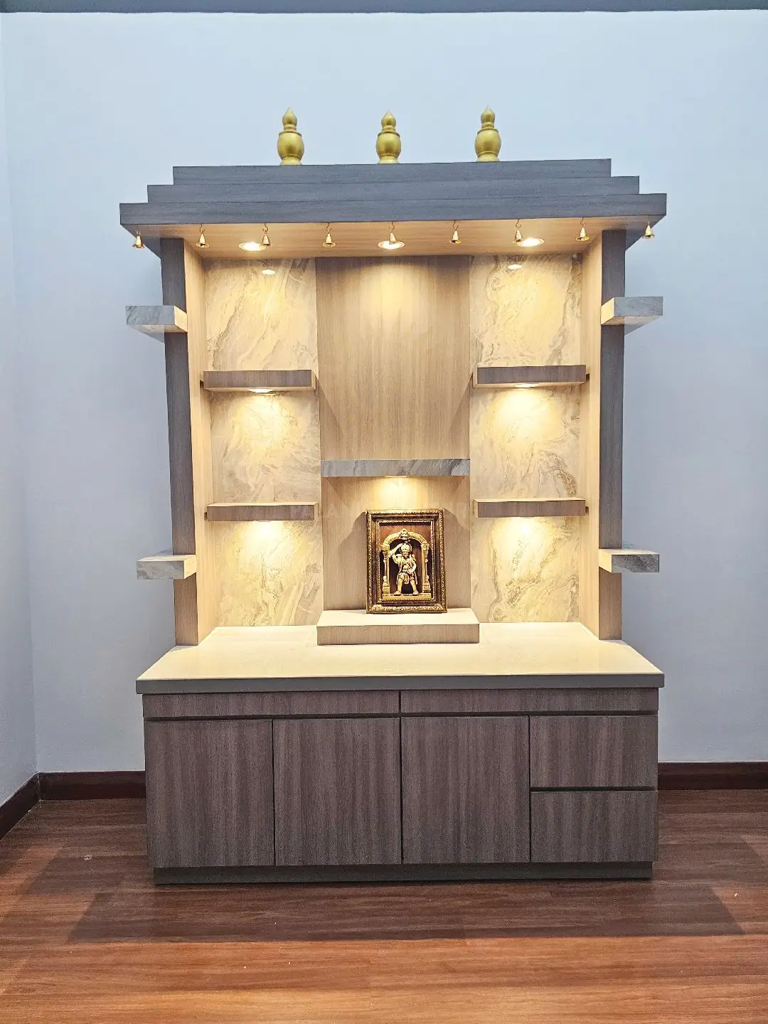 Ready to take your spirituality to the next level? Look no further!  Our custom made prayer altars are the perfect way to spice up your space and show your devotion. They are crafted from solid wood laminated with formica for a vibrant, unique look that is also waterproof.  Available in a variety of colors, you can choose the one that best suits your style!  🪔5ft x 7ft  🌈 500 over color choices  🚛 Delivery available all around West Malaysia 🇲🇾  ⚒ Completion takes about 8 to 10 weeks  ❌ Strictly not MDF or Melamine  #poojaimedai #altar #kualalumpur #semenyih #kajang #cheras#prayeraltar #klang #solidwood #selangor #malaysia #formicalaminated #palanifurniture #customfurniture #interiordesign #cyberjaya #putrajaya #rimbayu #melaka #johorbahru #perak #penang #kuantan #kedah #trending #viral #fyp 