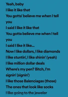 I like it by@Cardi B 🌚🎧🎧 #cardib #fypシ゚viral #makemefamous #ilikeit #blowthisup #tiktokusa #lyrics #music #knowthesonglyrics #goviral 