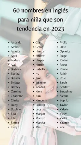 #bebe #nombres #nombresbonitos #nombresbebé #nombresingleses #nombresamericanos #nombresniña #niña #parati #viral #fyp 