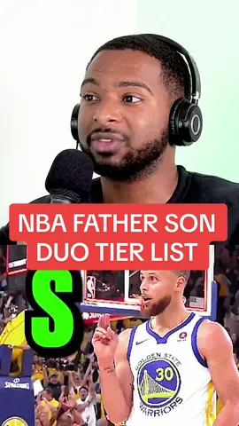 NBA father son duo tier list! #NBA #basketball #sports #foryou #stephcurry #klaythompson #warriors 