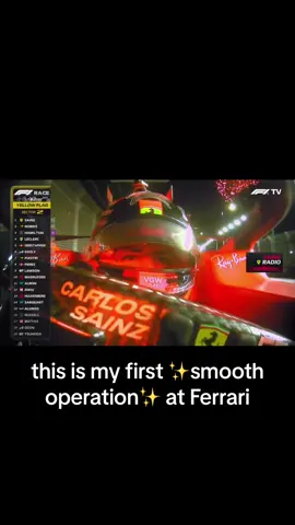 Can’t wait to see the edits w this sound  . #f1 #f1tiktok #carlossainz #smoothoperator 