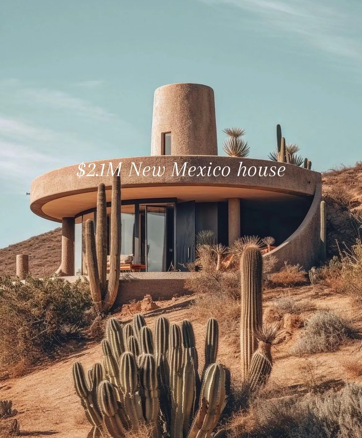 Unique New Mexico house design #usa #newmexico #desert #cactus 