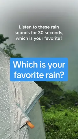 Which rain sound is your favorite? ☔️ 