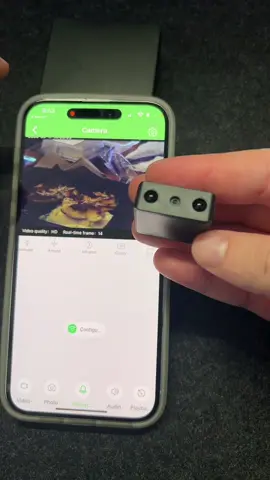 This is a super tiny spy camera that has internet access. Meaning it can connect to wifi and be accessed remotely via the mobile app 