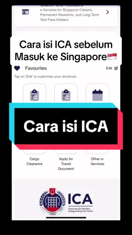 Hai geng,ini cara awak nk isi ICA semoga bermanfaat. #runsgd🇸🇬🇸🇬🇸🇬🇲🇾🇲🇾🇲🇾 #kerjasingapore🇸🇬🇸🇬🇸🇬 #bosssingapore #jobvacancy #jobvacancysingapore #runsgd 