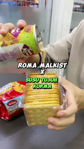 fix kalian harus nyobain ini pasti ketagihan! mix antara biskuit Roma Malkist dan Susu Tujuh Kurma yang bikin kalian ketagihan teruss😍 #guyurromamalkist #fyp #foryoupage #susutujuhkurma 