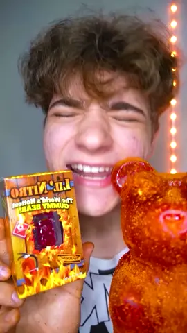Worlds Spiciest Gummy bear VS Gaint Reaper Gummy bear #spicy #spicyfood #trending #viral #fyp #asrm #foryou #funnyvideos