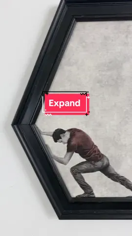 “Expand” This piece evolved from “Slingshot p II” where I expanded the paper to fit the bent frame. Building on my experiments to discover new ideas is one of the most interesting parts of doing these frame pieces. #surrealism #contemporaryart #frameart #urbanart #conceptualart #artcollector #artinstallation 