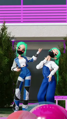 Did you know that I have a twin?😱 or have you seen our dances together?🤭 wait for the end for a surprise 😉💚 #polar #dancechallenge #tiktokdancechallenge 