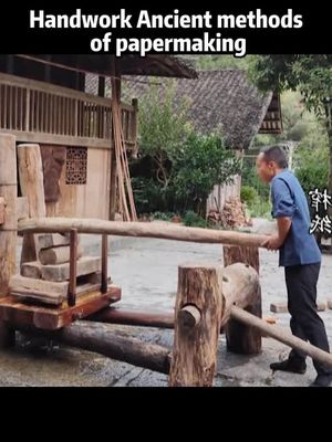 Ancient methods of papermaking handwork