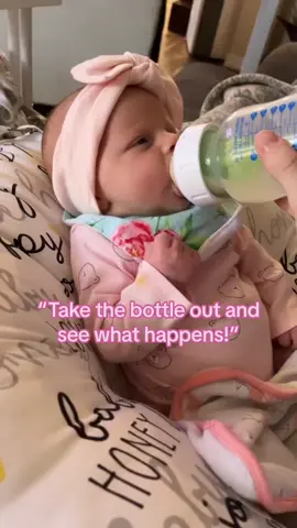 👊 she takes her food very serious!  #newborn #newbornbaby #girldinner #babygirl #funnyvideos #babyhumor #lifeofanewborn #sahm #babytok #babyfever #babyfeeding #babylove #babythings #MomsofTikTok #momhumour 