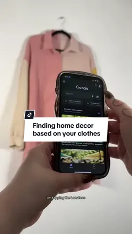 #ad You can find home decor inspired by your taste in clothing with Lens in the new Google app! @Google #googlelens 