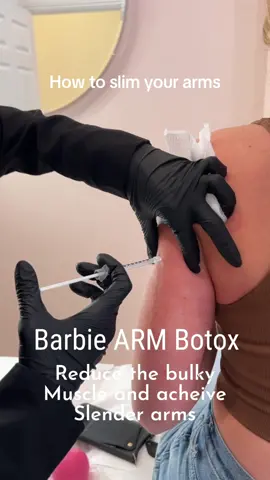 Barbie ARM tox! How to slim your arms… #barbiebotox #armtox #barbiearm #barbiearmbotox #skintighening #morpheus #nonsurgical #fyp 