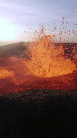 Heat check 🔥 @Sebastian Schieren took his #GoProHERO12 Black in for a lava durability test and we passed with flying colors. #gopro #volcano #fpv #fpvdrone #lava #eruption #iceland