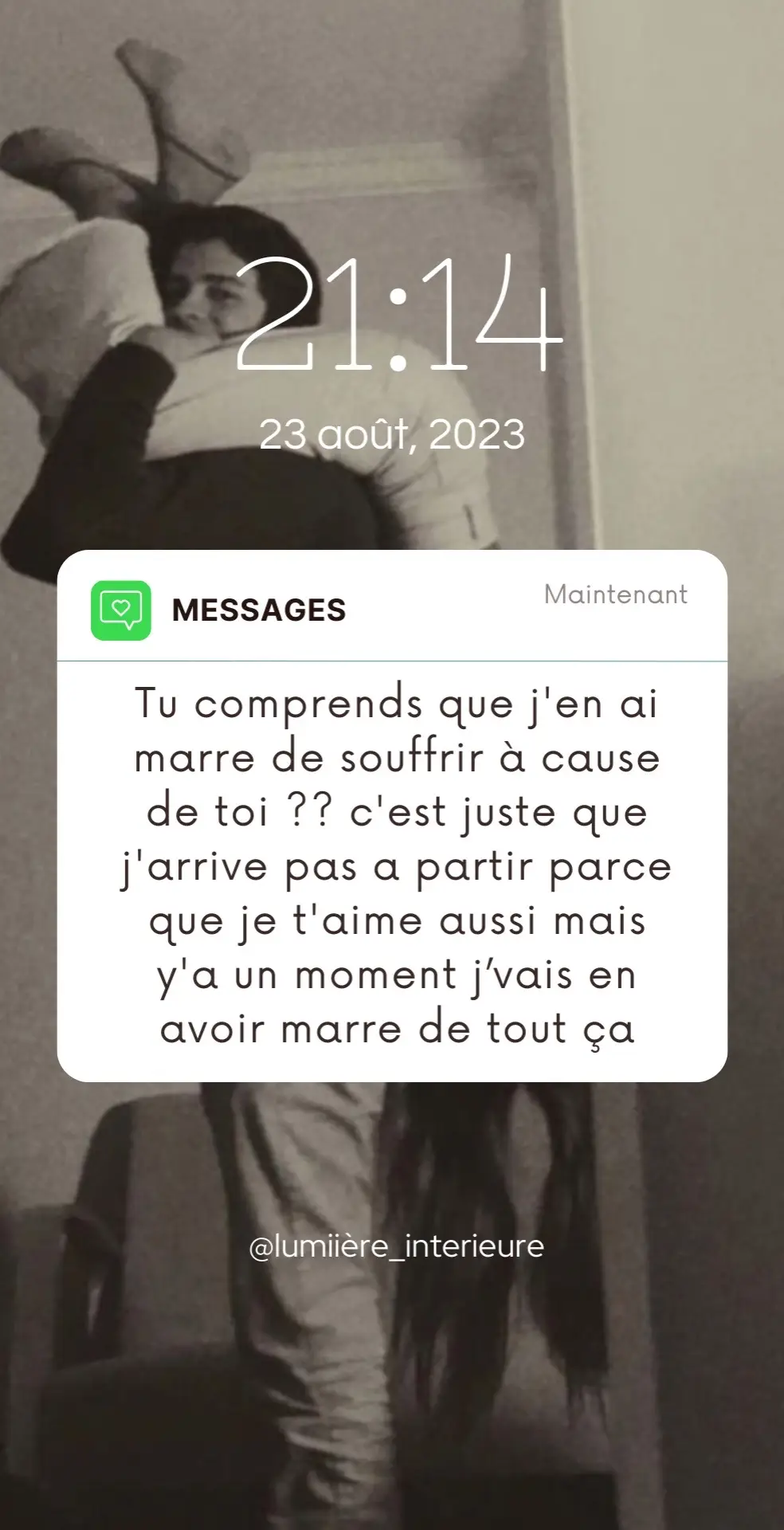 Je veux juste me sentir bien et pas me prendre la tête, moi aussi j'ai envie d'être avec toi, j'ai envie que ça se passe bien.. #amoureux #amour #messageforyou #Relationship #relationshipgoals #fyp #couple #sms #citations #rupture #deprime #foryou #message 