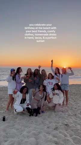a little inspo for your next birthday! celebrating doesnt have to be anythjng crazy or stressful it can be simple & so sweet. just grab your besties, make your favorite drinks, & have a dance party 🤍💙🩵🩷💛💚@The Mayfair Group #beachsunset #birthdayinspo #orangecounty #fyp #foryoupage 
