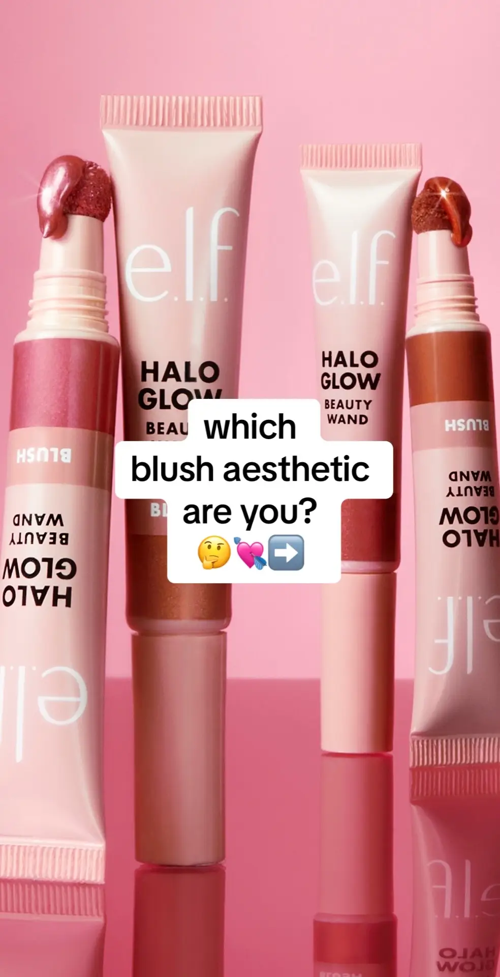 a blush for every makeup aesthetic 🫶 available in our TikTok shop 🛒 #elfcosmetics #elfglowwands #haloglowwand #glowyblush #blushwand #beautyontiktokshop 