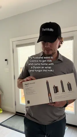 ok thank u, love u!!! but also we need milk #dyson #dysonairwrap #dysonhair 