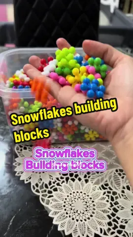 Get your Snowflakes Building Blocks today and let the magic of winter come to life in your hands. Build, learn, and imagine with Snowflakes! ❄️❄️❄️ #buildingblocks #buildingblocktoy #snowflakes #toysforkids #toy #educationaltoy #giftideas #fyp #forkids 