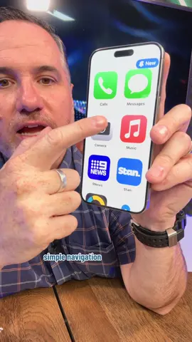 SIMPLE TO USE IPHONE - this menu and icon system is available on all iPhones from the Xs with iOS17 #elderly #simple #easy #restricted #assistive #access #cognitive 