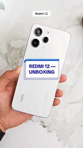 Unboxing the most stylish #Redmi device yet! #LevelUpYourStyle with the newest #Redmi12! ✨  Available in 3 dashing colors: Midnight Black, Sky Blue, and the Polar Silver.