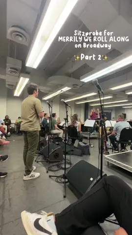 Part 2 of out Sitzprobe for @Merrily on Broadway!!!! What else do you guys want to see?? #merrilywerollalong #broadway #broadwaytiktok #theater #broadwaytok #fyp 